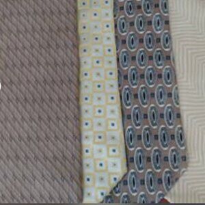 Set of 4 Mens Silk Neck Ties DONNA KARAN/VIA EUROPA/LIBERTY of LONDON/J& L